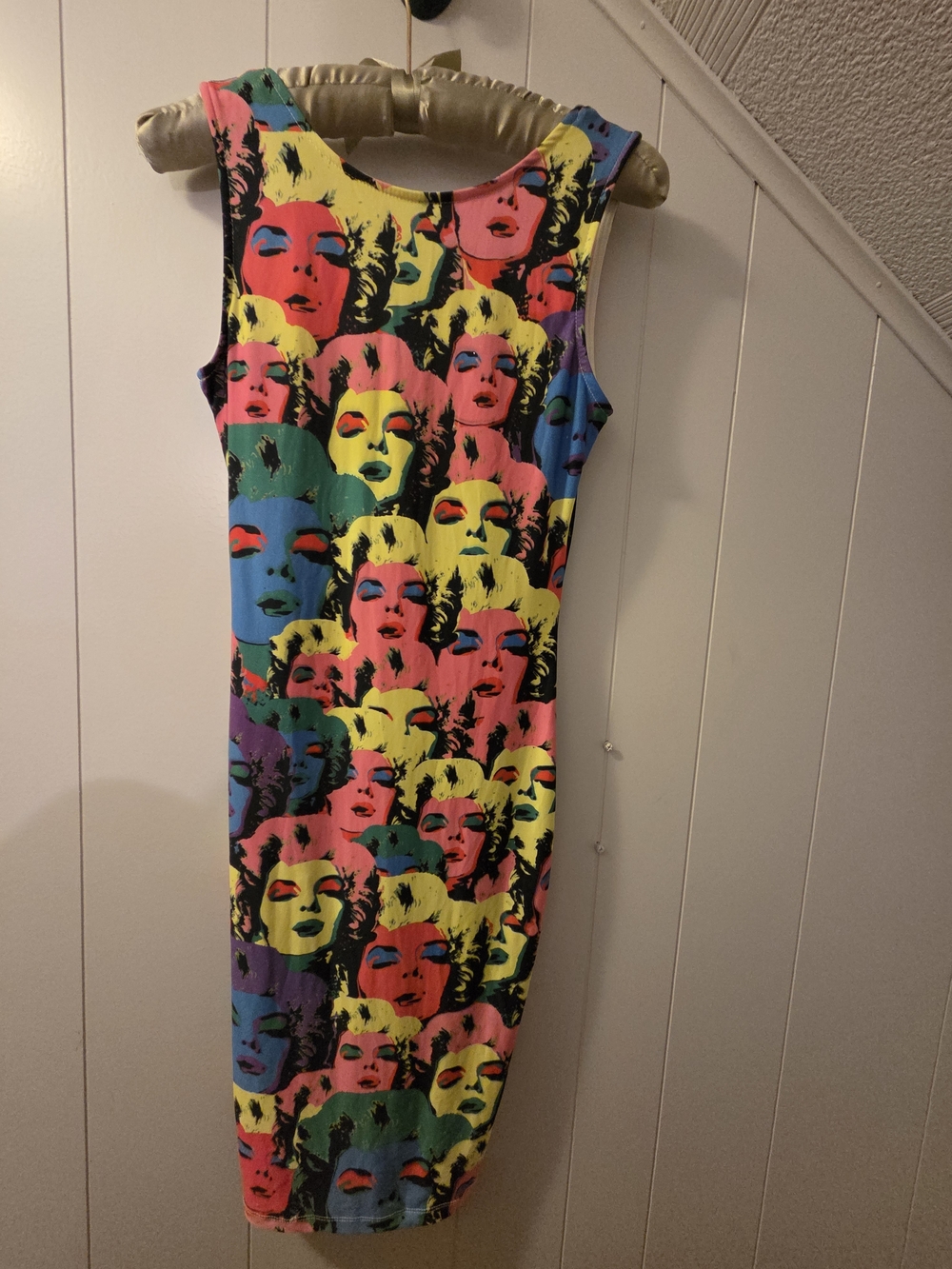 Pop Art Dress M Marilyn Monroe Mod Kitsch 60s Retro Graphic Bold Screenprint